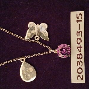 2038493-15. Sim.Purple Diamond 925 S.S., 20" Chain STS